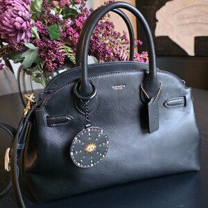 Coach Soft Empire 28 Black with Brass Hardware